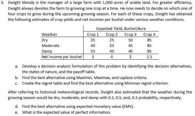 Please answer all parts, thanks!! 3. Dwight Moody