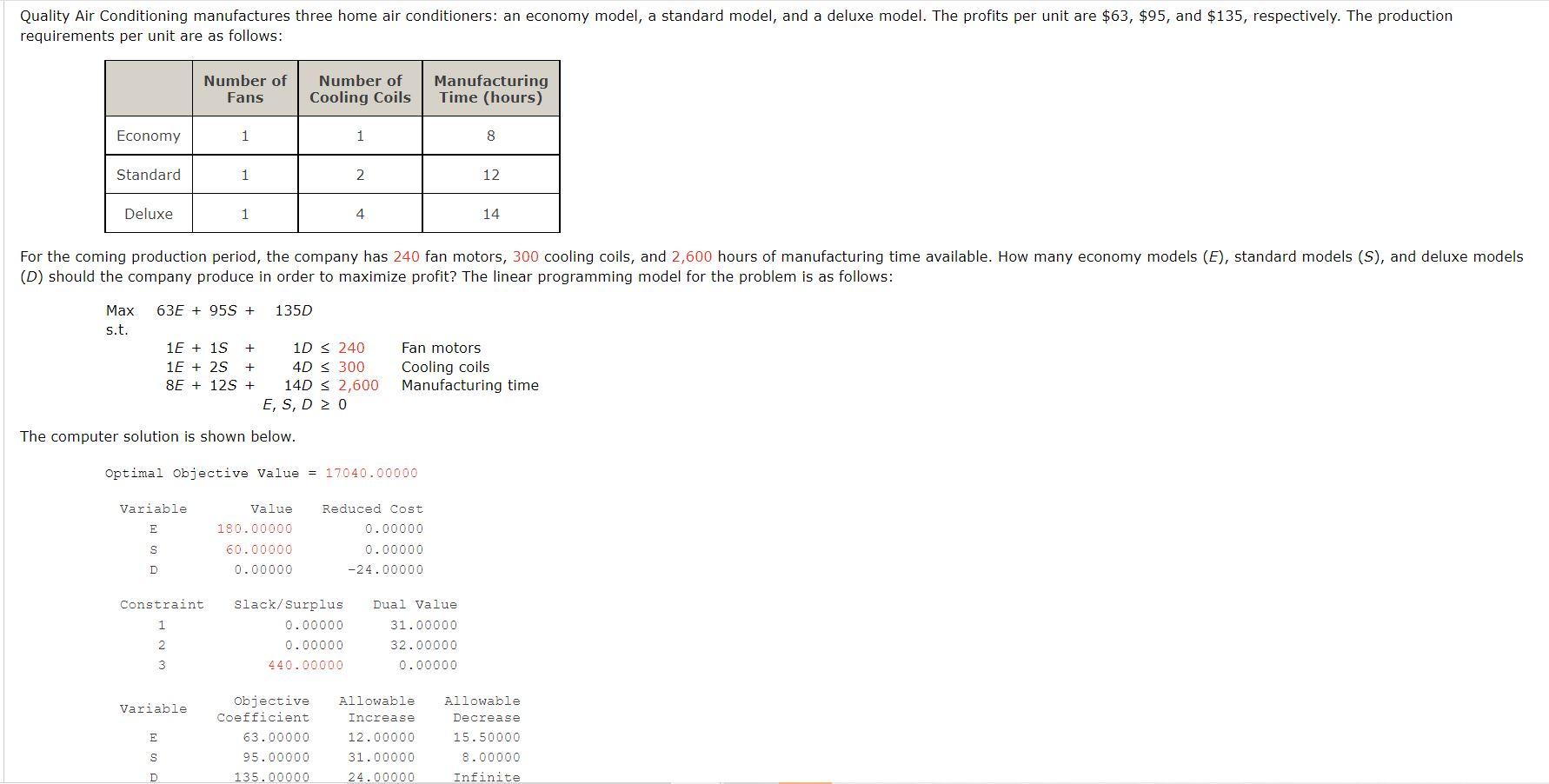 PLEASE HELP WITH QUESTION B. Quality Air