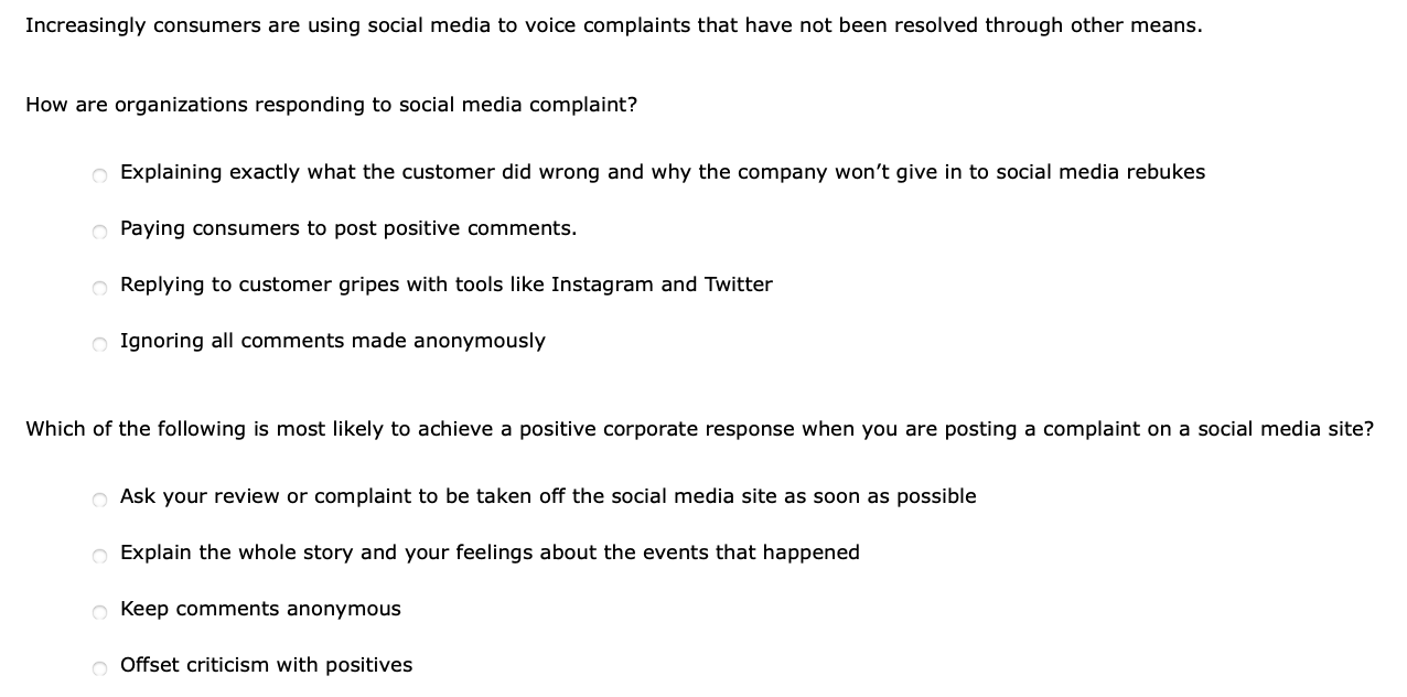 Increasingly consumers are using social media to