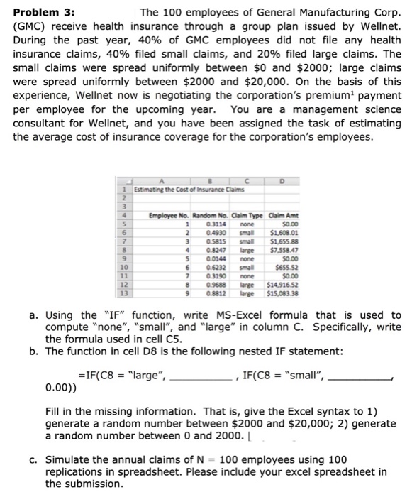 Problem 3: The 100 employees of General