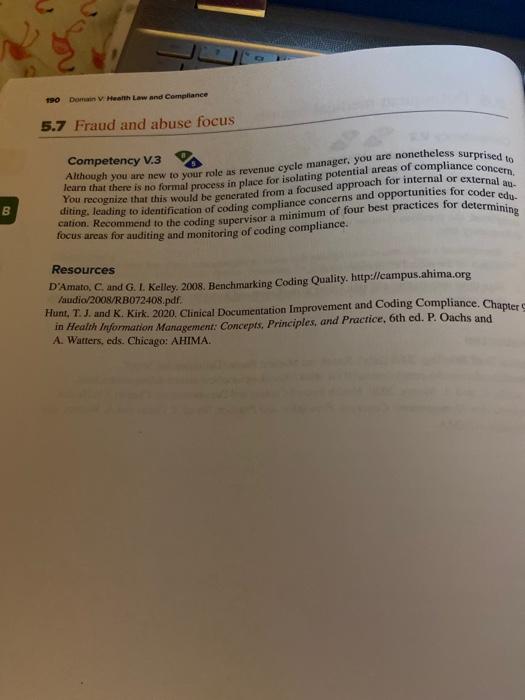 cation. Recommend to the coding supervisor a