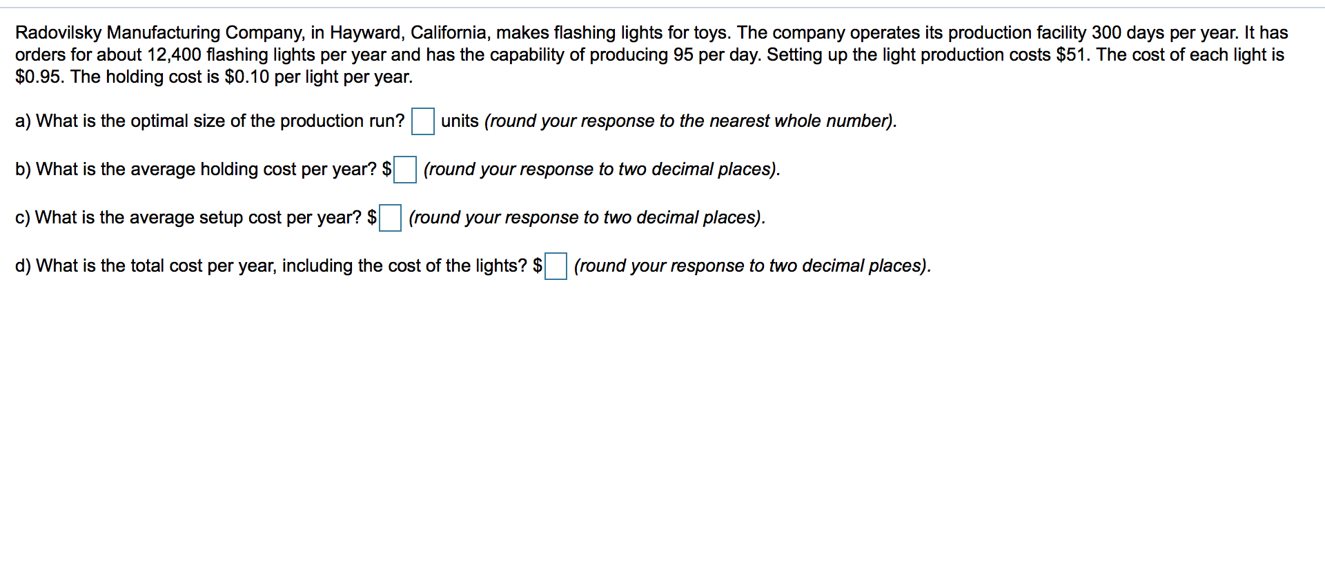 Radovilsky Manufacturing Company, in Hayward,