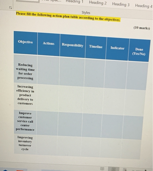 like this sample in the QMT. ding 1 Heading 2