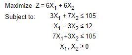 Solve the following linear programming problem