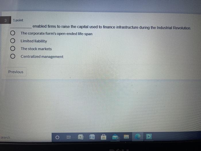 1 point enabled firms to raise the capital used