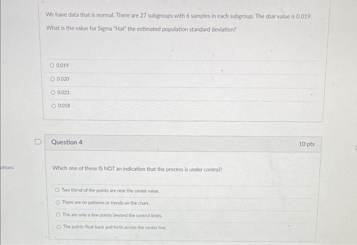 We have data that is normal. There are 27