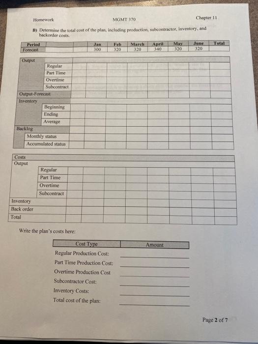 Homework MGMT 370 Name: Chapter 11 1. A manager