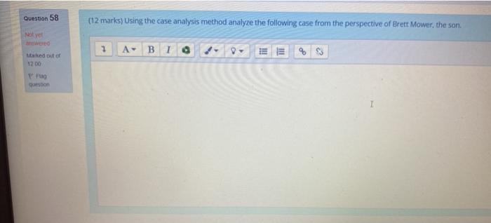 (12 marks) Using the case analysis method analyze