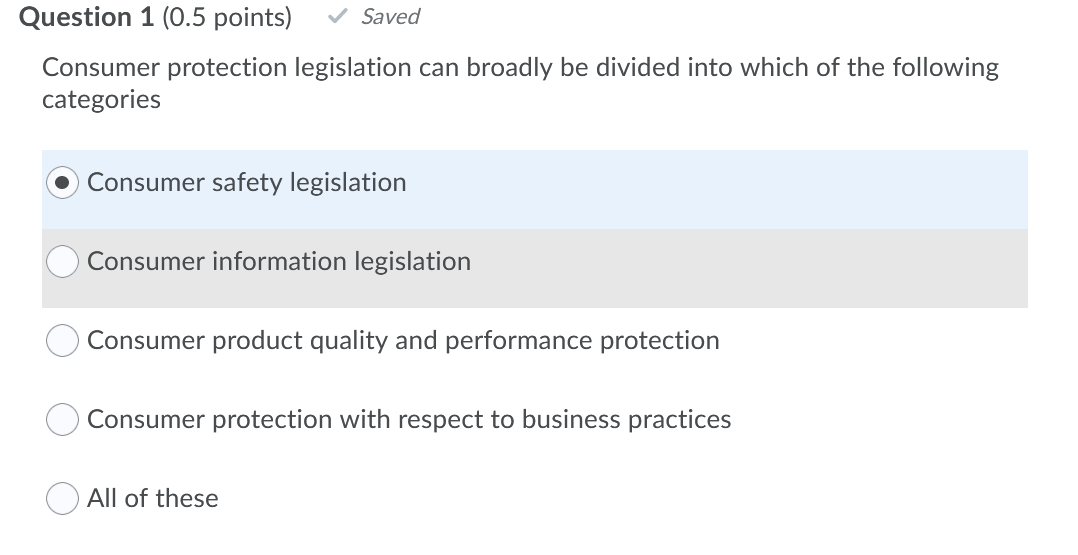 Please give the correct answer. Question 1 (0.5