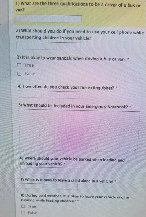 1) What are the three qualifications to be a