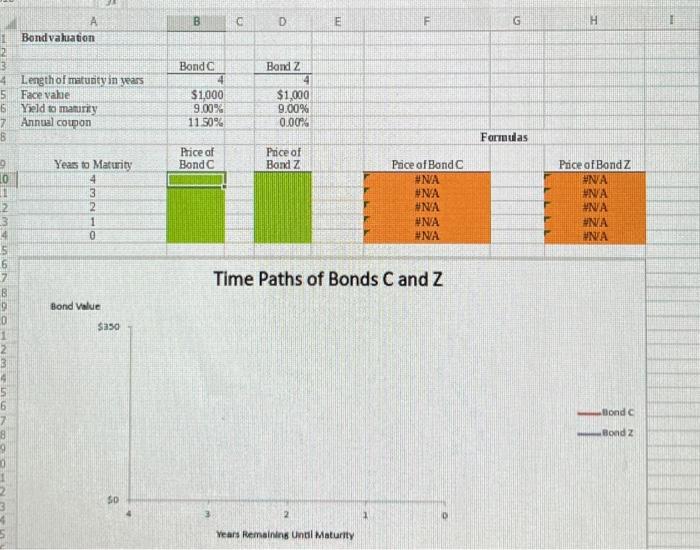 Excel Online Structured Activity: Bond valuation
