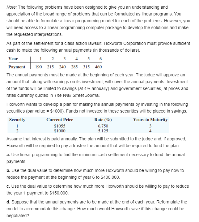 Note: The following problems have been designed