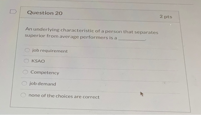 Question 19 2 pts helps a company tailor its