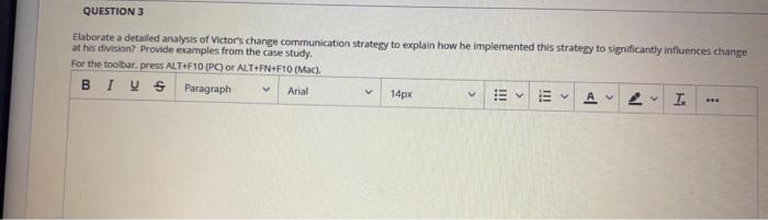 QUESTION 1 Victor is the head of a division in a