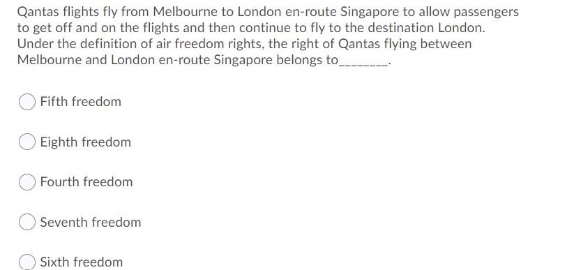 Qantas flights fly from Melbourne to London