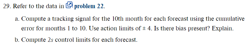 please explain how to complete 29 (part a and b)