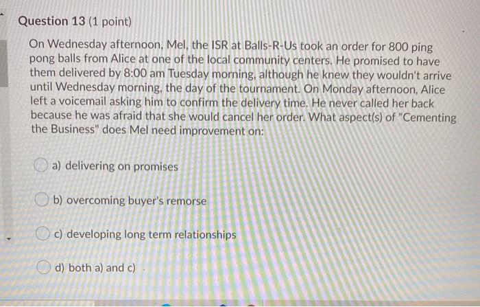 Question 10 (1 point) The 6th component of the