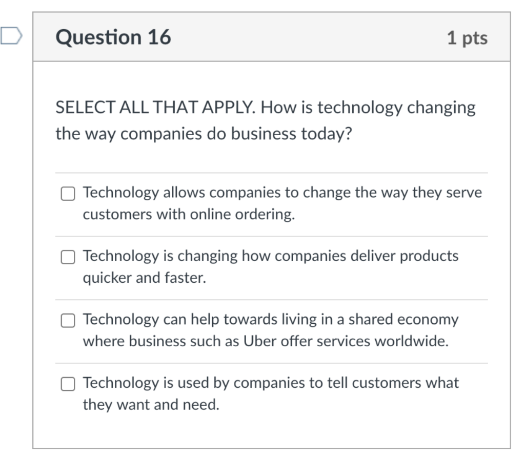 > Question 13 1 pts The systems process has the