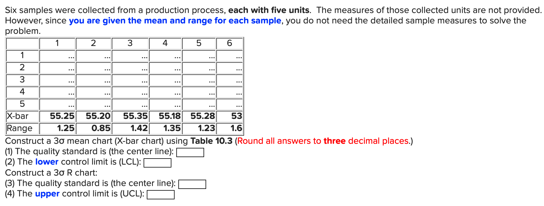 6 .. ..C ... ... Six samples were collected from