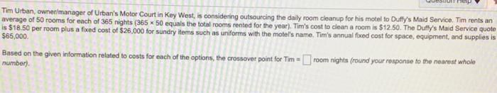 Tim Urban, owner/manager of Urban's Motor Court