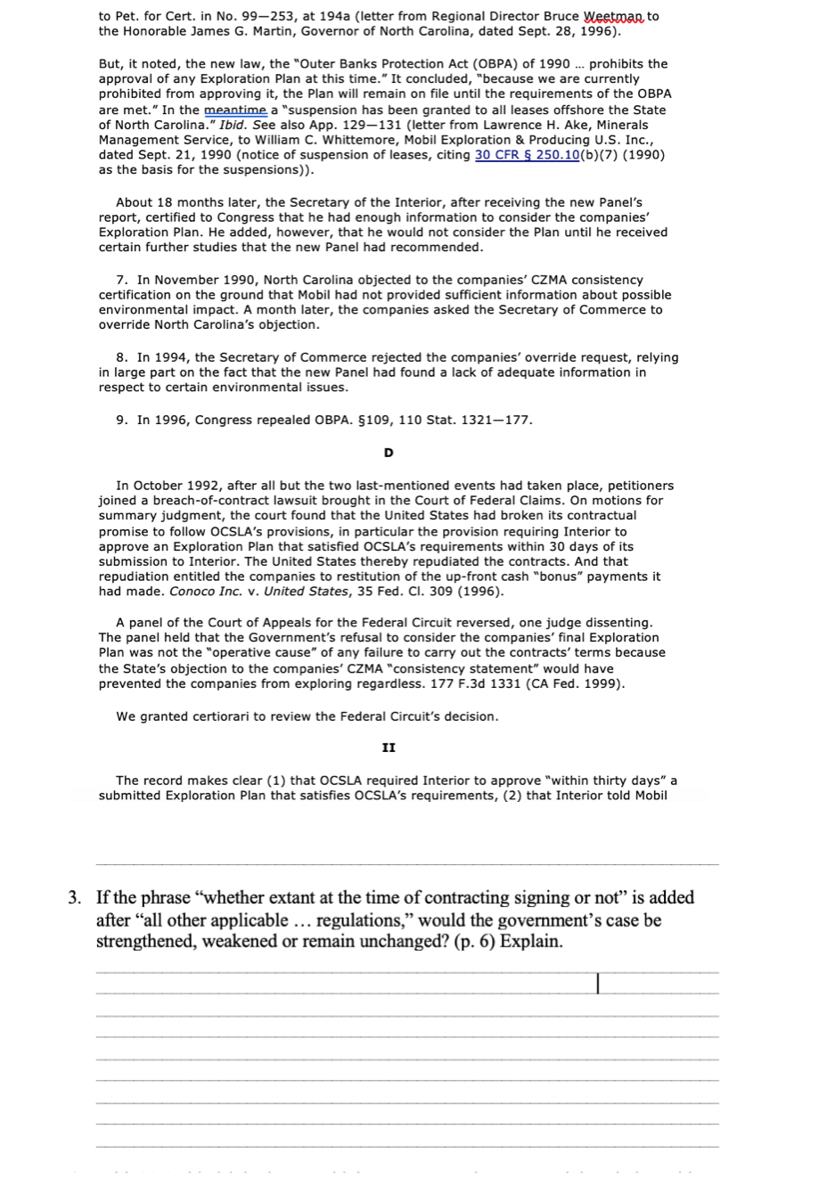 to Pet. for Cert. in No. 99-253, at 194a (letter