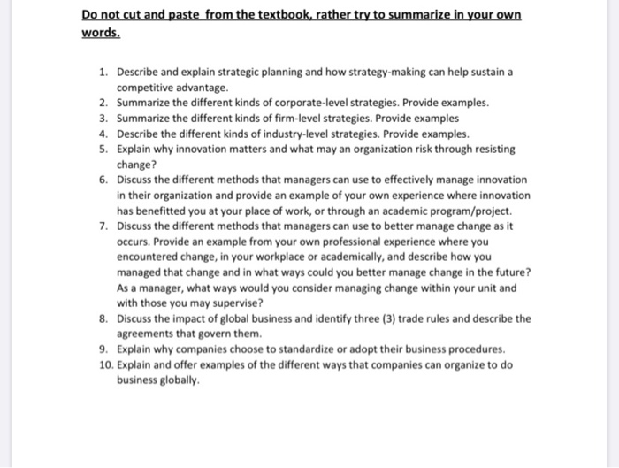 please add any references used and try to answer