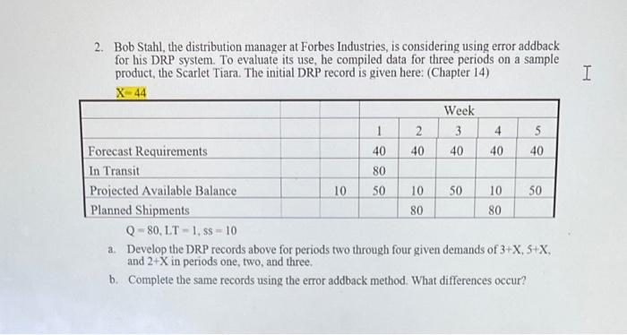 Please help 2. Bob Stahl, the distribution