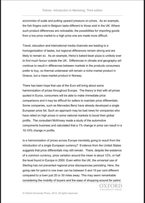 Paimer: Introduction to Marketing. Third edition