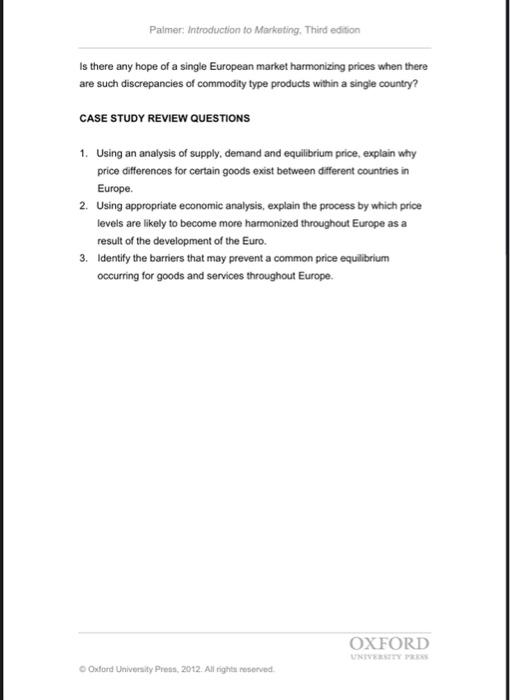 Paimer: Introduction to Marketing. Third edition