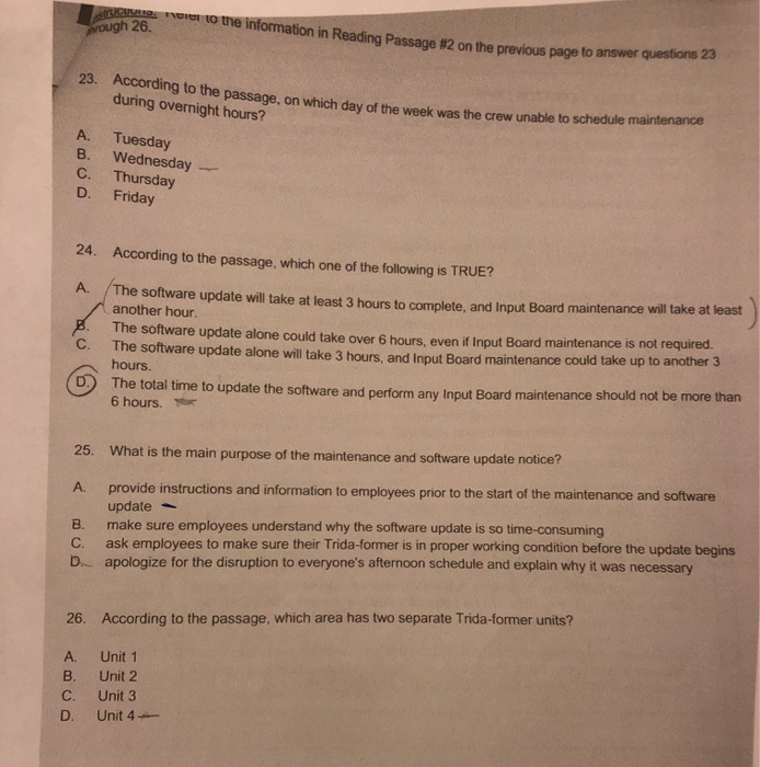 READING PASSAGE #2 NOTICE - TRIDA-FORMER