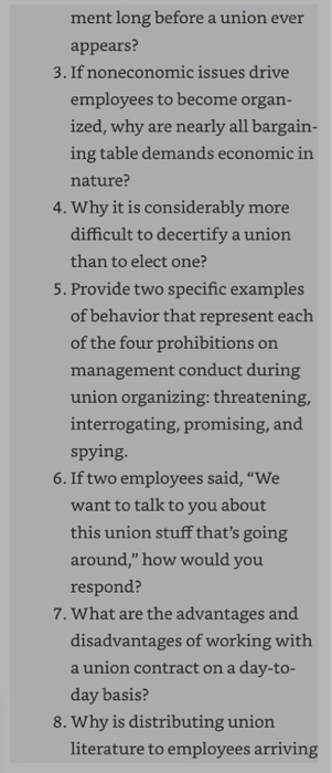 QUESTIONS FOR REVIEW AND DISCUSSION 1. Why is