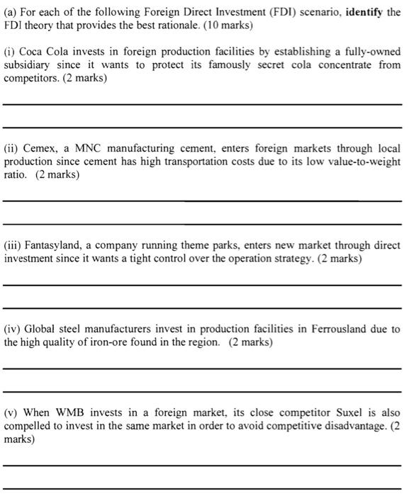Theories of FDl: Limitations of Exporting