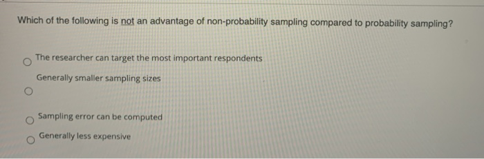 Which of the following is not an advantage of