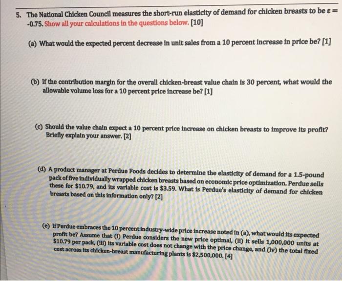 5. The National Chicken Council measures the