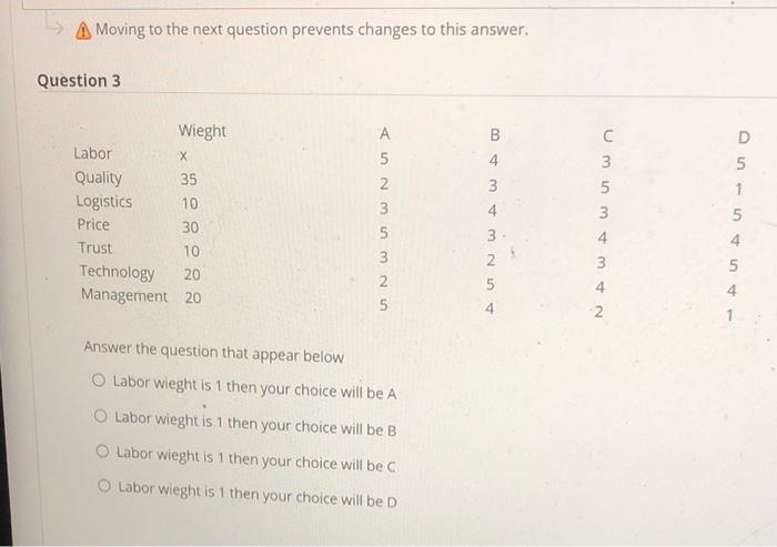 fast please A Moving to the next question