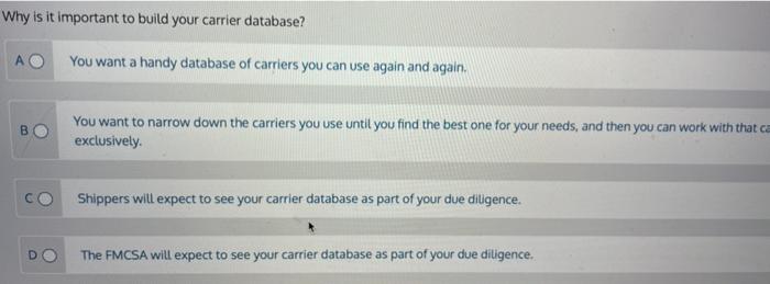 Why is it important to build your carrier
