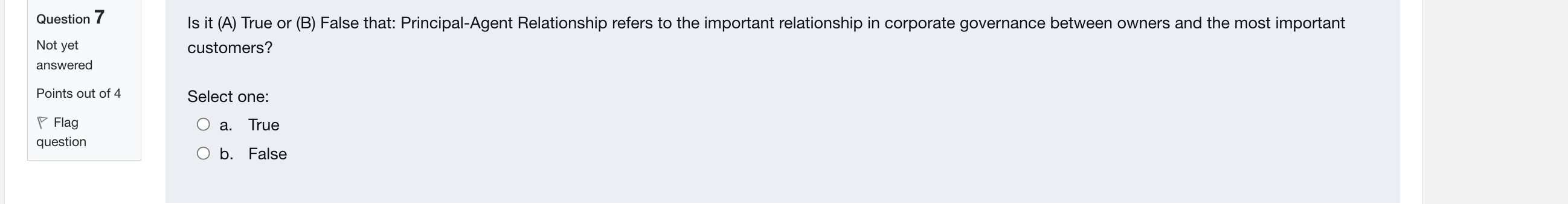 Question 10 Institution Based considerations for