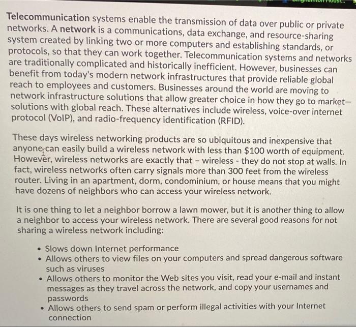 only answer about existing systems and potential