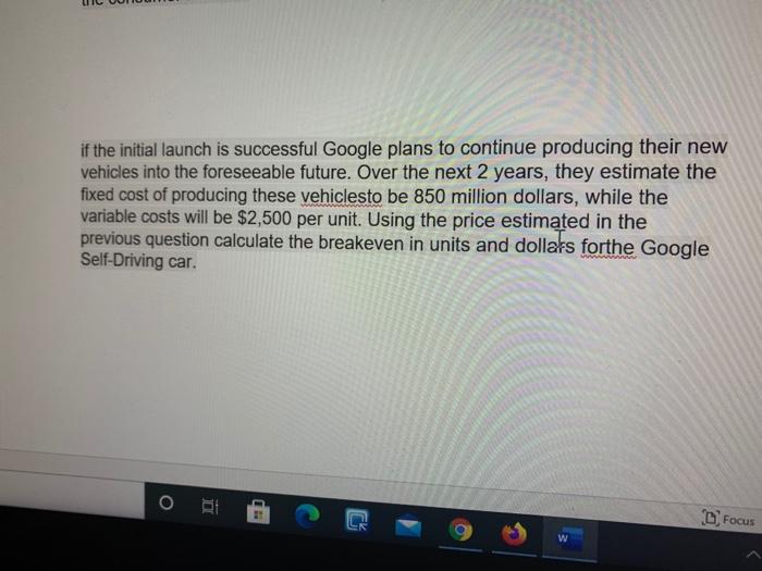 if the initial launch is successful Google plans