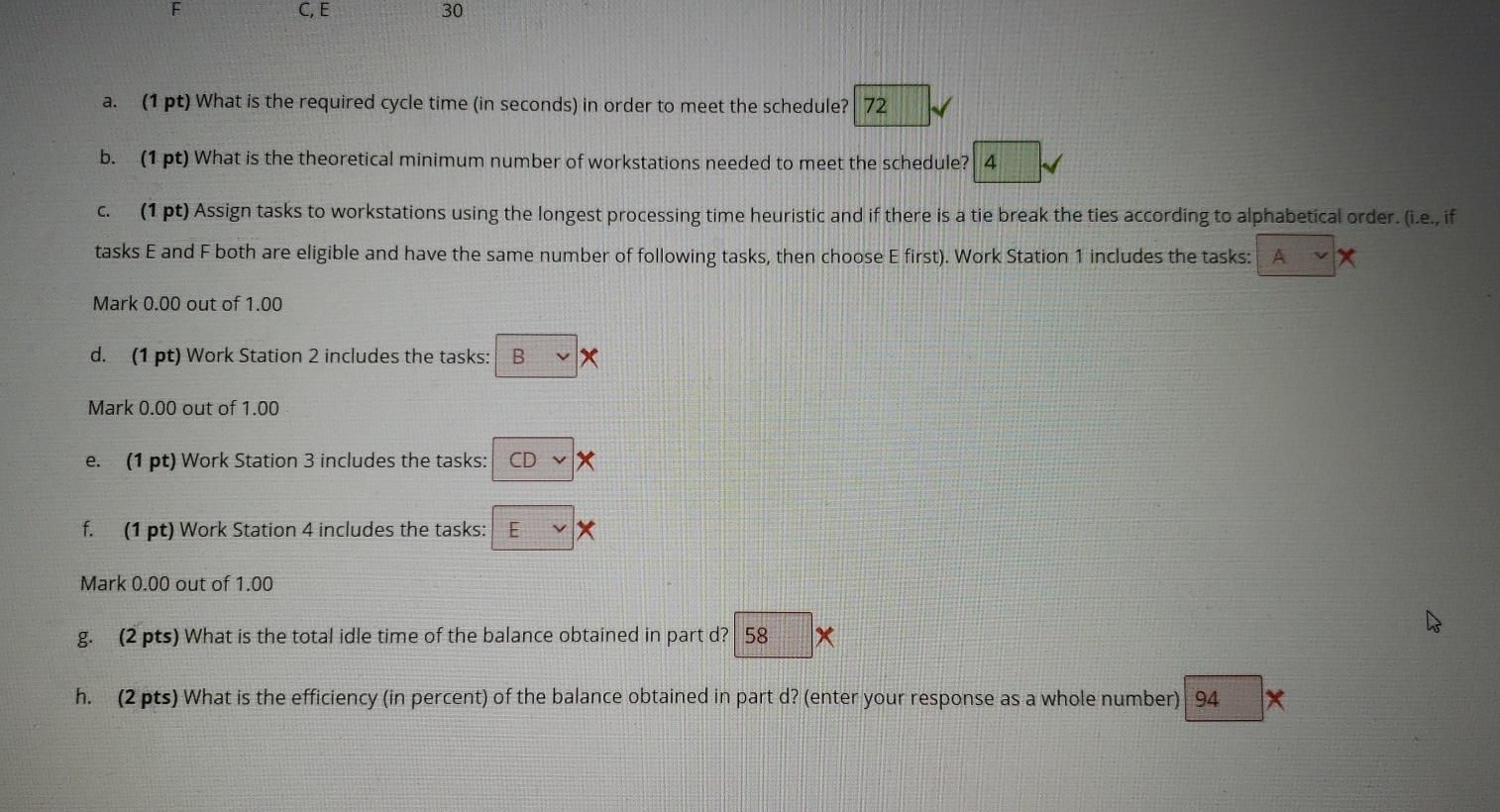 I need step by step working for part G and H.