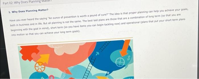 Part 02: Why Does Planning 1. Why Does Planning