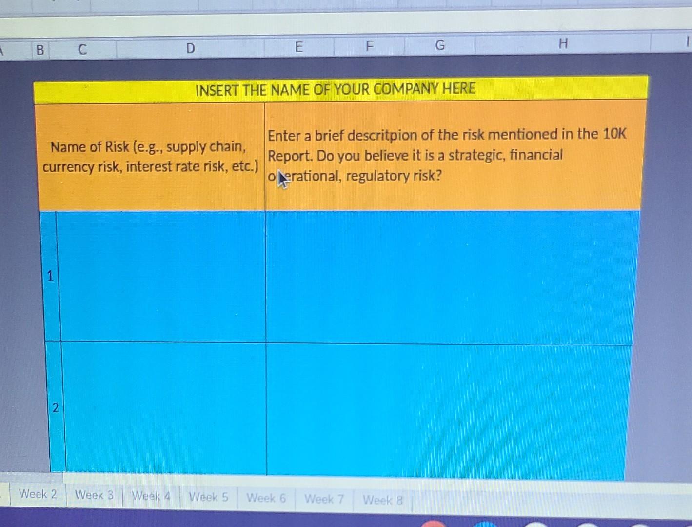 Part One First, use the provided MS Excel