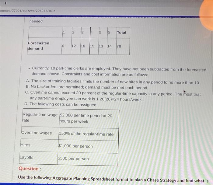 10 pts Question 46 Answer using the Aggregate