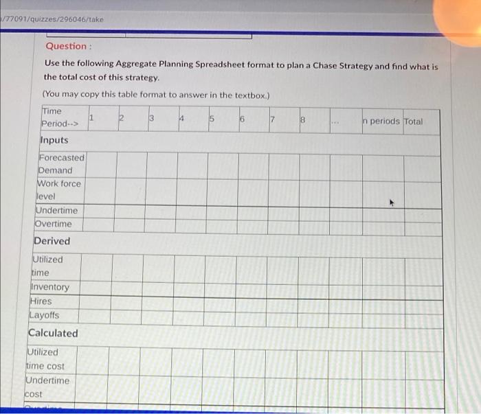 10 pts Question 46 Answer using the Aggregate