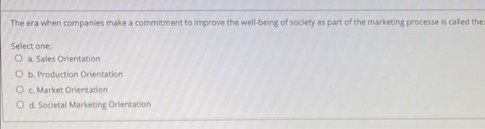 The era when companies make a commitment to