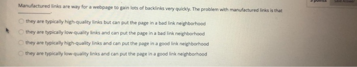 internet marketing Manufactured links are way for