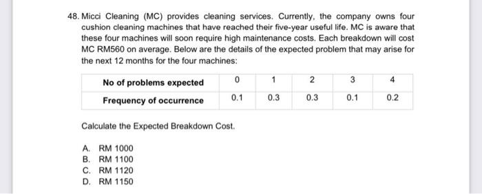48. Micci Cleaning (MC) provides cleaning