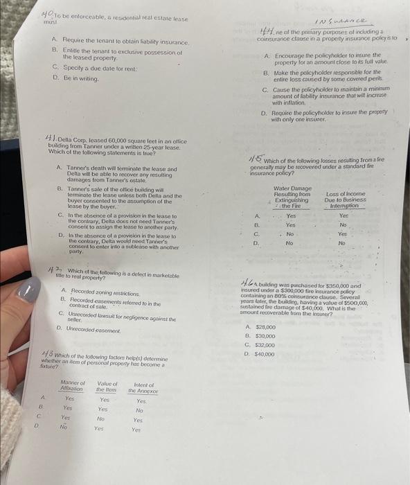 40 io be enlorceable, 5 resesentiat iest csate