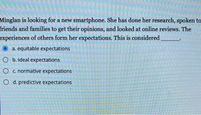 Minglan is looking for a new smartphone. She has