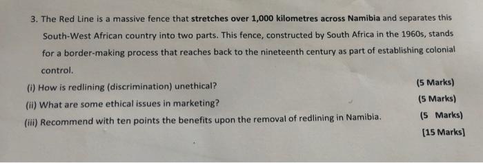 3. The Red Line is a massive fence that stretches